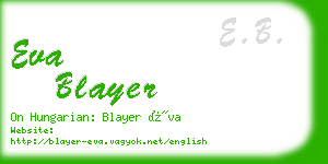 eva blayer business card